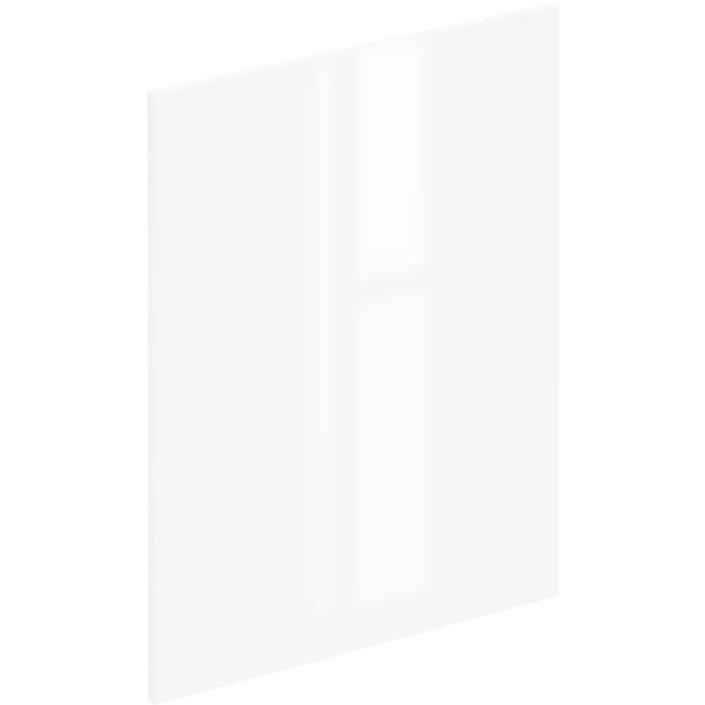 Фасад кухонный DELINIA ID Аша глянцевый белый 59.7x76.5 см 82011168 STLM-0860624