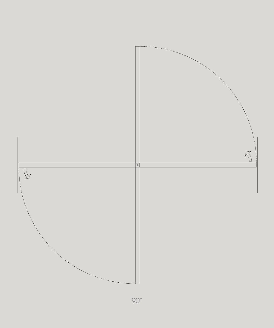 Стеклянная висячая дверь ADL Quadra ARCH-00036058 - Вид №12
