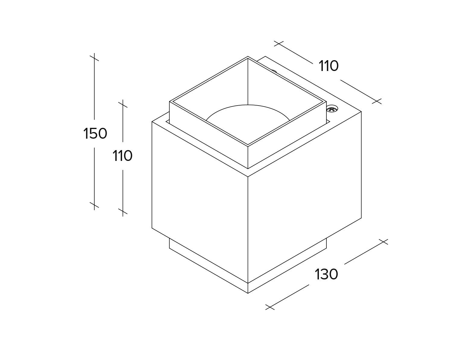Гипсовая настенная лампа Tecnico SYME QUADRATA ARCH-00086981 - Вид №11