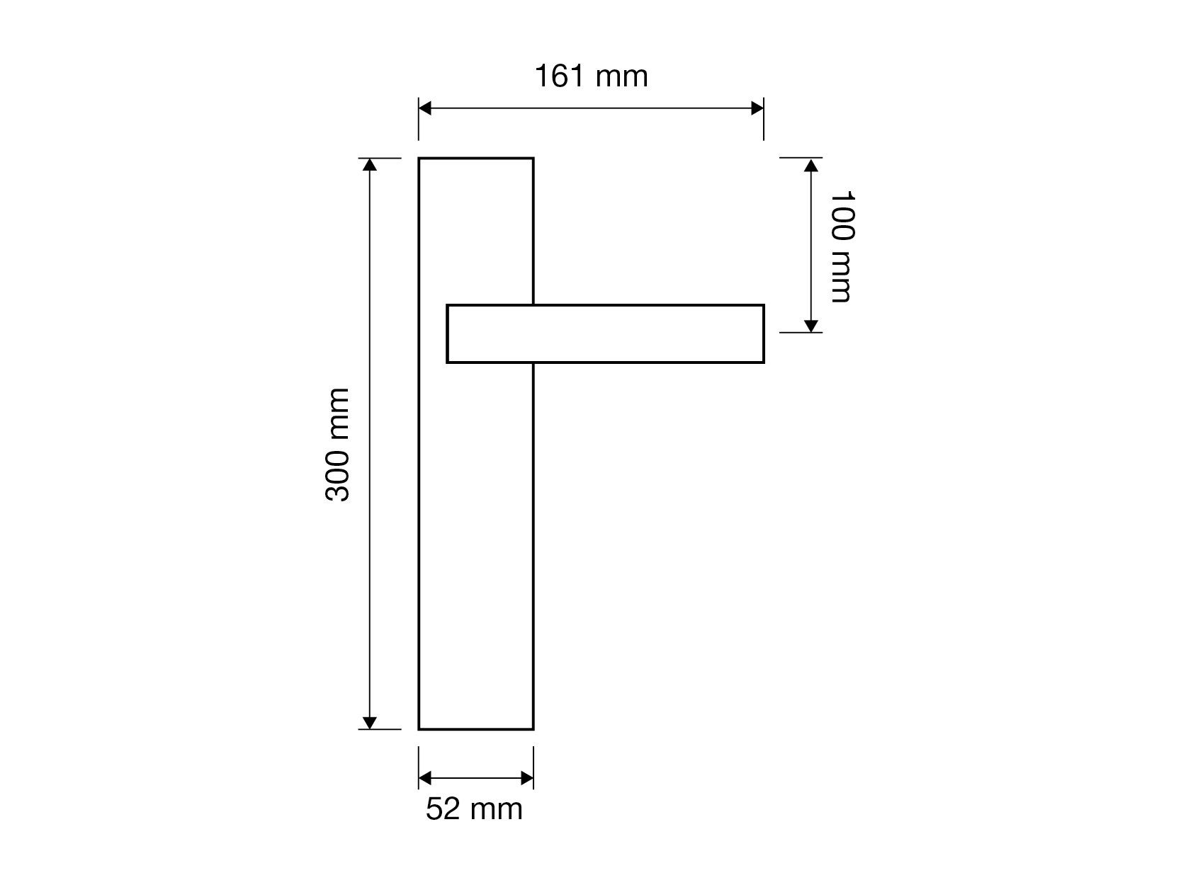 Латунная ручка на пластине LINEA CALI' ARCH-00064052 - Вид №4
