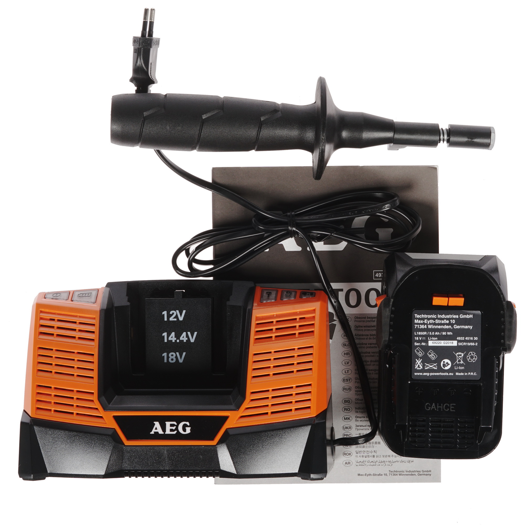 Дрель-шуруповерт AEG BSB18CBLLI502C PRO 18V 7999208 STDN-0144156 - Вид №5