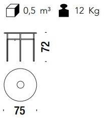 Moroso Круглый стол в стальных и цветных полиэтиленовых нитях M'afrique sun-id-1431149 - Вид №10