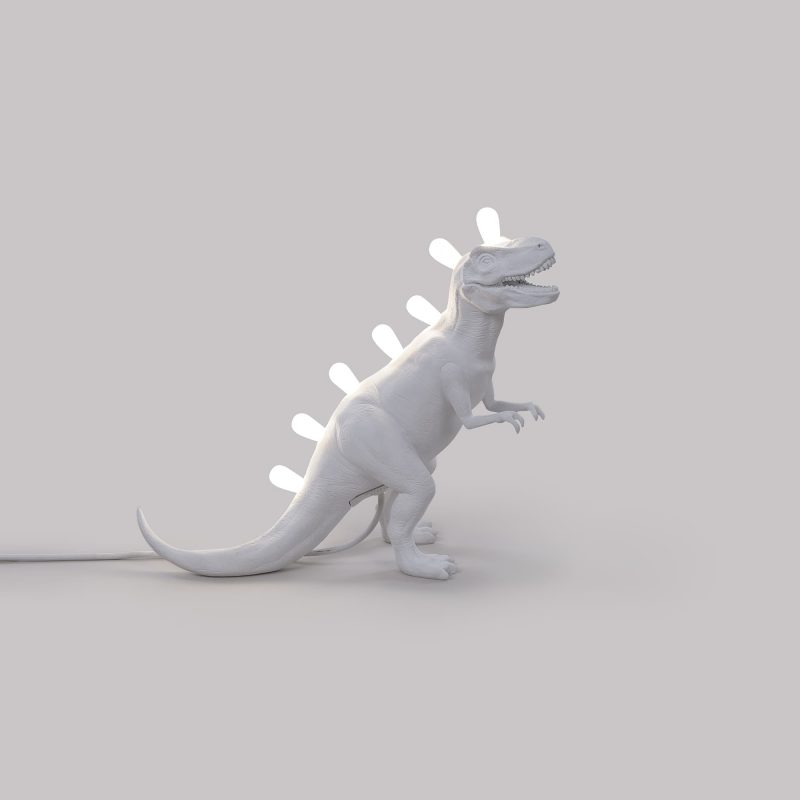 Настольная лампа белая 33,5х39 см T-Rex 14783 SELETTI ЖИВОТНЫЕ 00-3882457 Белый - Вид №1