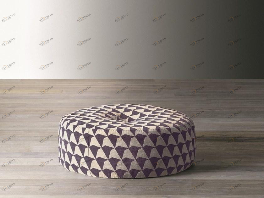 Meridiani Круглый пуф из ткани Scott sun-id-1412696