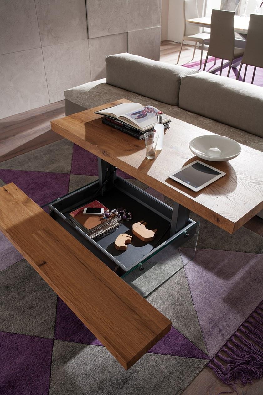 Ozzio Italia Регулируемый по высоте деревянный журнальный столик  T063  - Вид №14