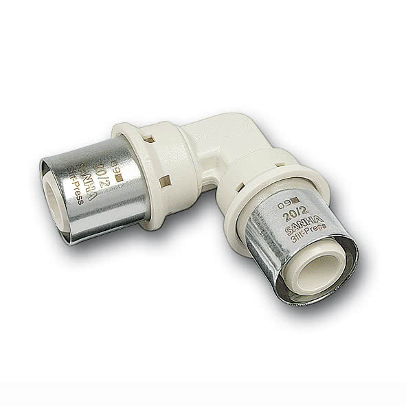 13509032 SANHA 35090 3fit-Press PPSU Угол 90° ВПр 32 мм  - Вид №1