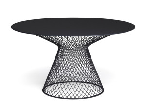 Круглый стальной стол