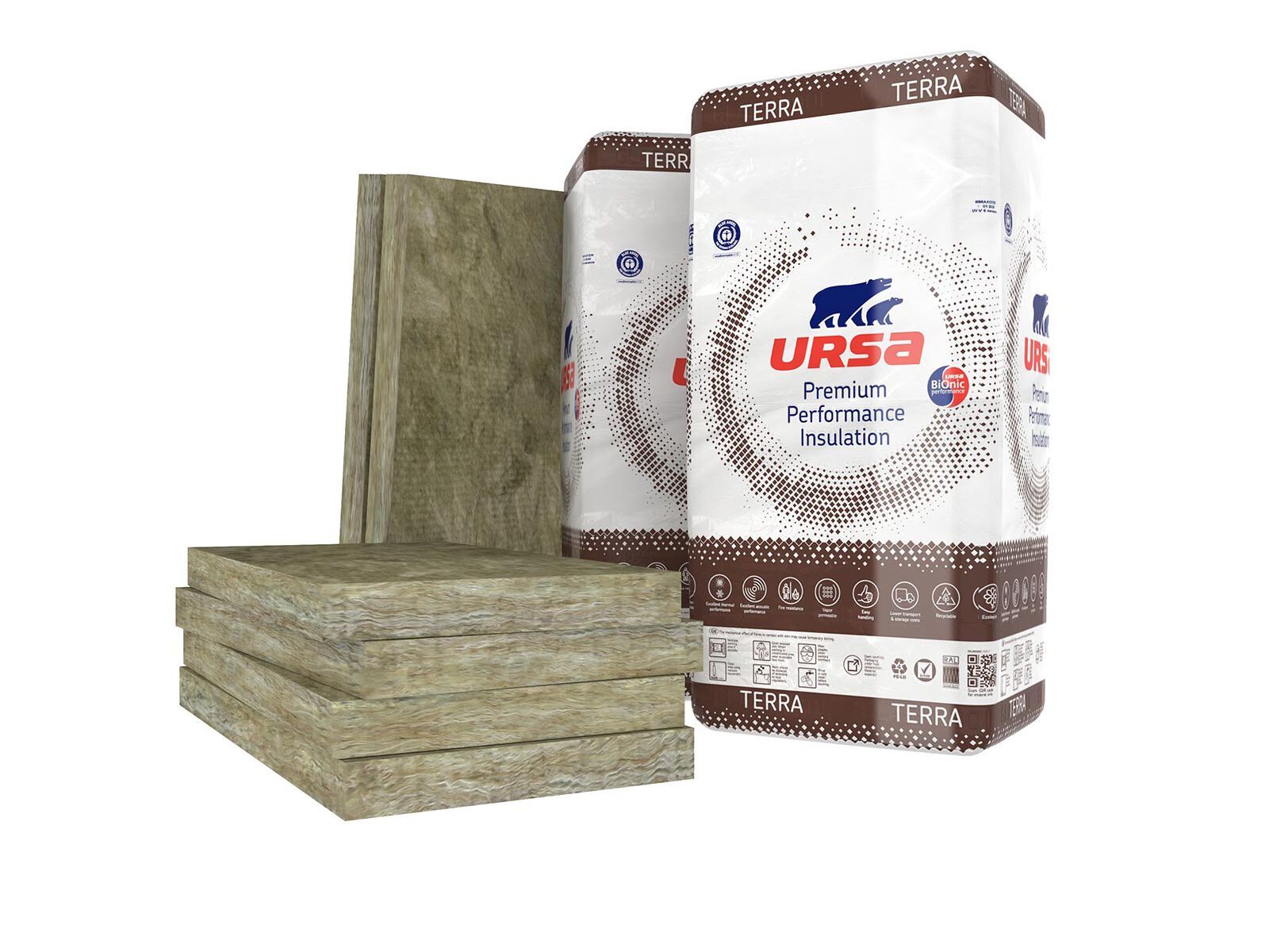 Гидрофобная панель из минеральной ваты для термоакустической изоляции Ursa URSA TERRA ARCH-00084867 - Вид №1