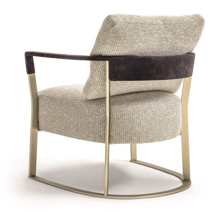 Longhi Кресло из ткани с подлокотниками Loveluxe 2018 – illusion collection X 684 - Вид №3