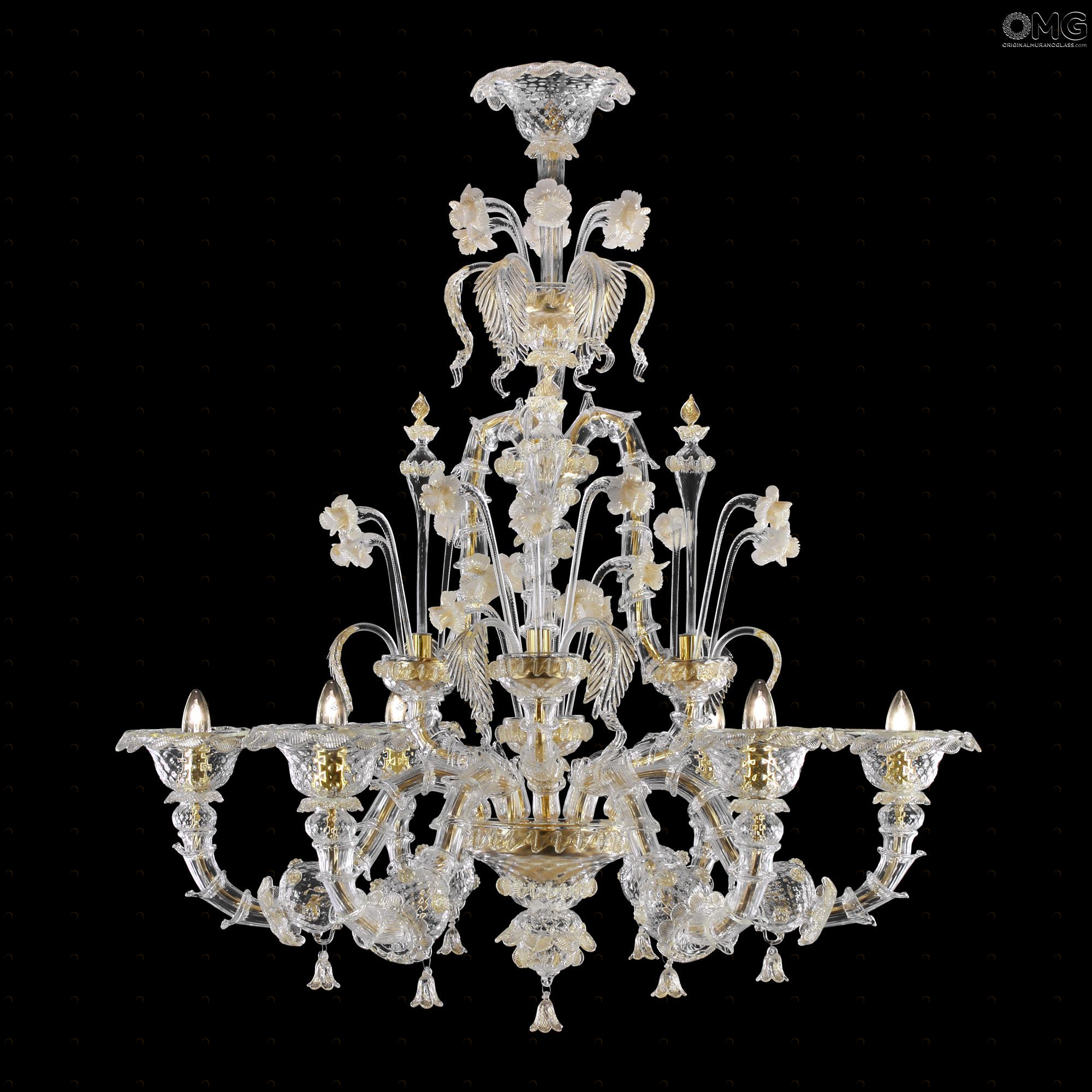 3400 ORIGINALMURANOGLASS Люстра Травиата - Luxury - муранское стекло OMG  см 