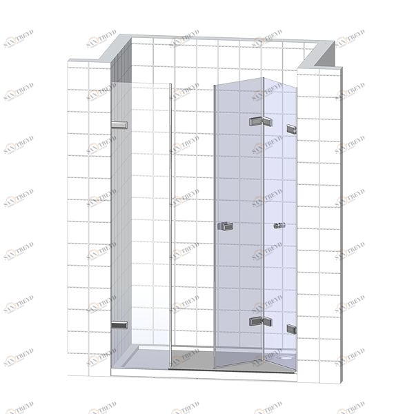 Душевая дверь в нишу 180x200 GK-863C стекло прозрачное 6 мм GUTEWETTER TREND DOOR 180X200GK863C