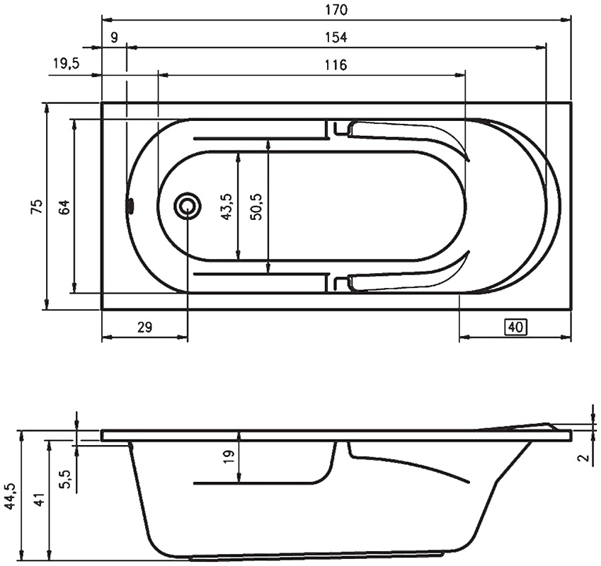 BC2800500000000 Ванна Riho Future Santreyd - Вид №2