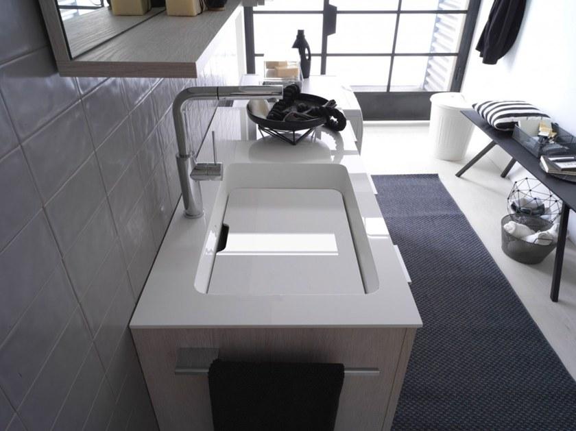 Ideagroup Шкаф для стирки из меламина с раковиной Kandy sun-id-1469218 - Вид №3