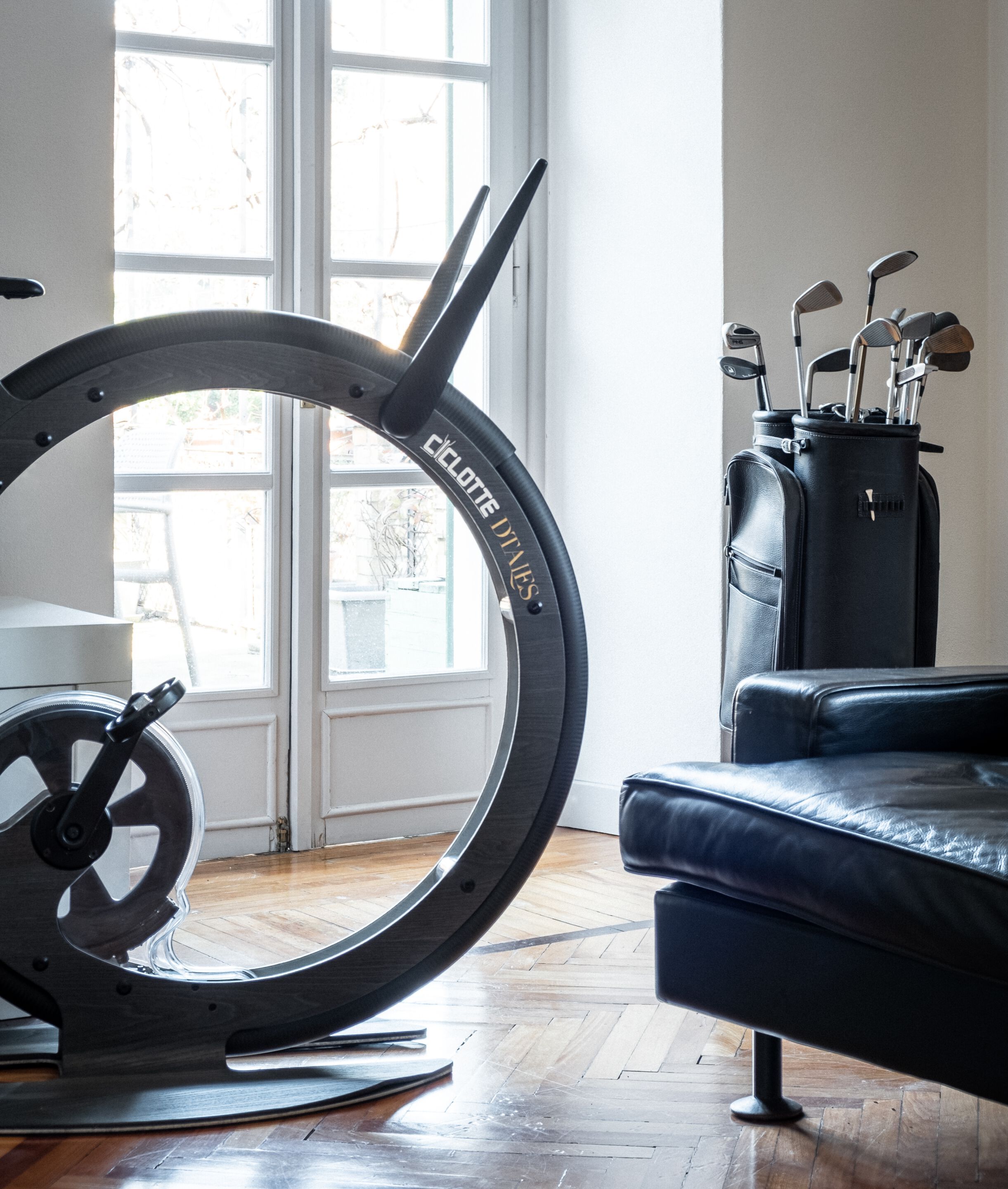 Велотренажер из дерева, стали и углеродного волокна Ciclotte CICLOTTE DTALES ARCH-00050246 - Вид №13