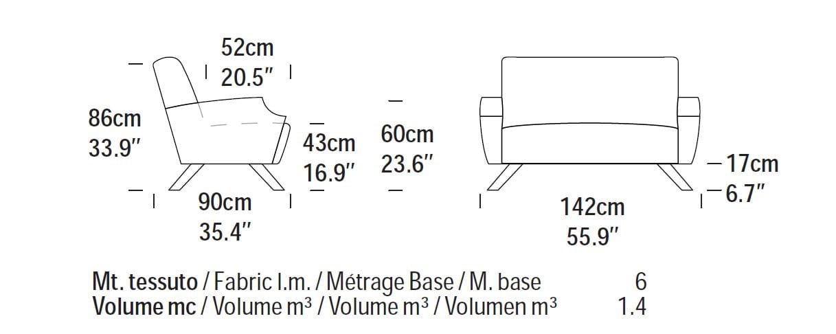 2-местный тканевый диван Felis Softliving ARCH-00027313 - Вид №2