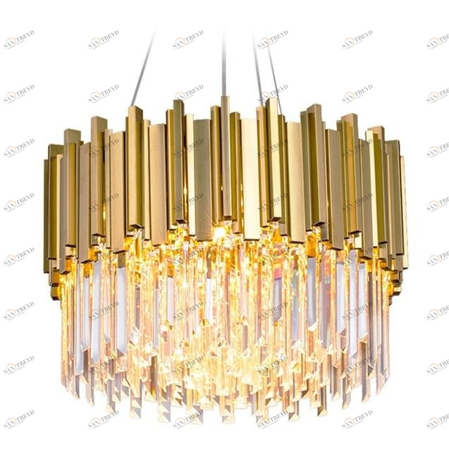 Люстра стеклянная 35х40 см золотая Barclay MD19090002-4A DELIGHT COLLECTION ДИЗАЙНЕРСКИЕ 00-3883110 Золото;прозрачный 