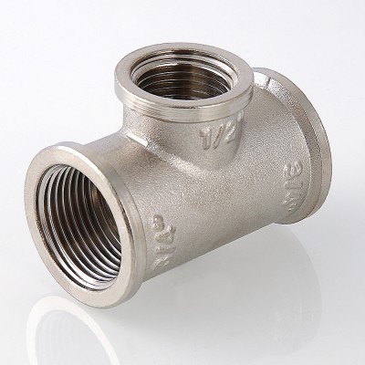 VTr.750.N.0504 Фитинг резьбовой – тройник переходной Valtec 3/4" х 1/2" х 3/4"  - Вид №3