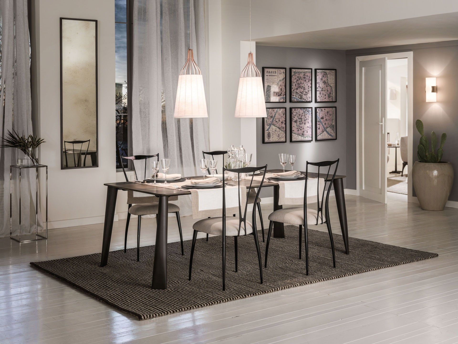 Железный стул с мягким сиденьем Cantori VILMA ARCH-00150315 - Вид №4