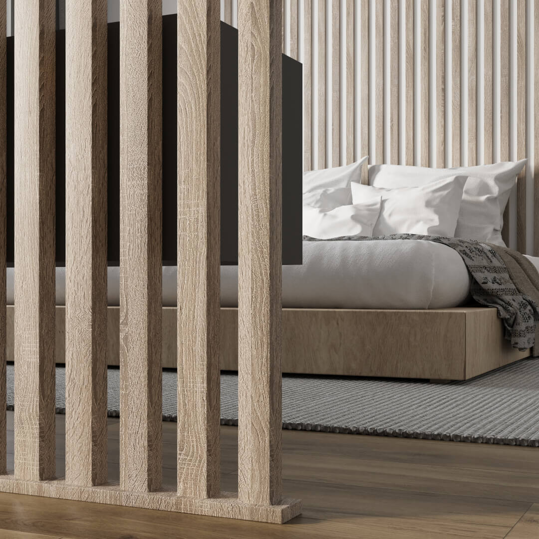 Интерьерная Рейка МДФ Stella Планкен Standard Дуб Винтаж 16*60*2700 (уп.6 шт.) Standart STSR-831 - Вид №7