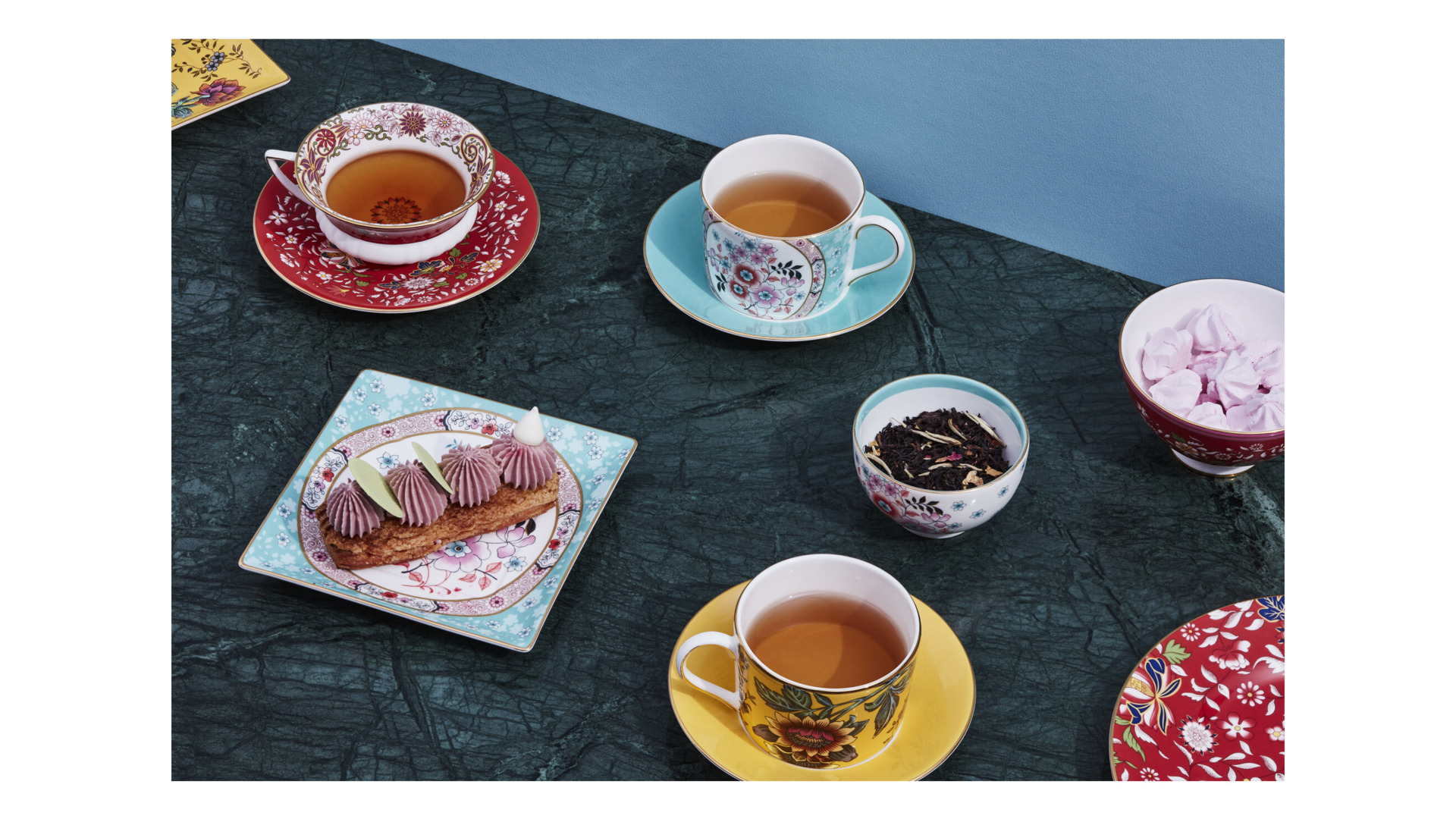 10671654 Wedgwood Чашка чайная с блюдцем Wedgwood Вандерласт Тонкин 150мл Фарфор костяной  - Вид №2