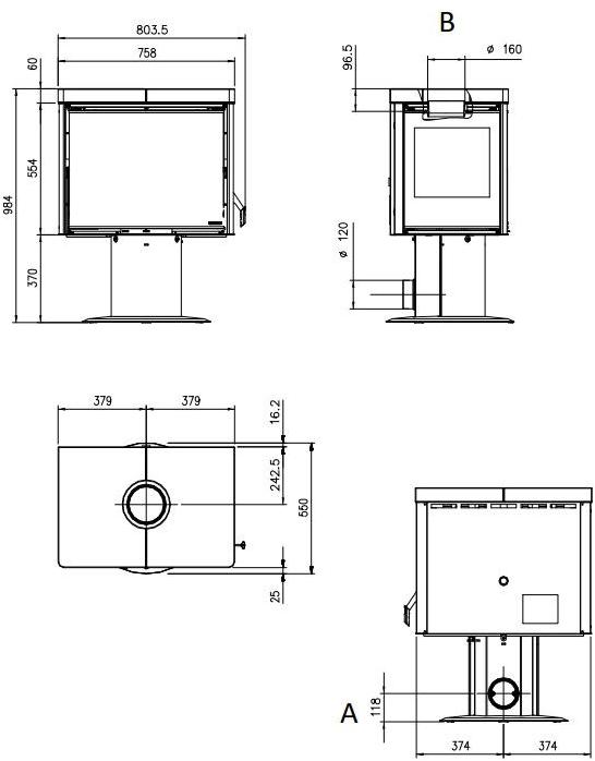 LA NORDICA EXTRAFLAME Дровяная печь с боковой загрузкой sun-id-1383065 - Вид №4