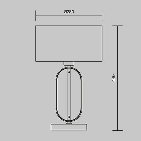 Металлическая настольная лампа Maytoni мрамор ARCH-00116968 - Вид №3