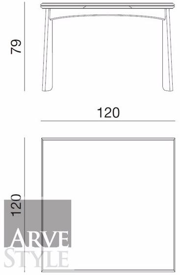 Arvestyle Раздвижной стол из массива дерева Naima Sl-0553-w - Вид №1