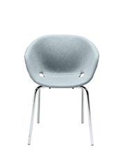 Uni-Ka 594M Кресло со стальным каркасом, 4 ножки. Обивка из полипропилена. Et al. Uni-ka