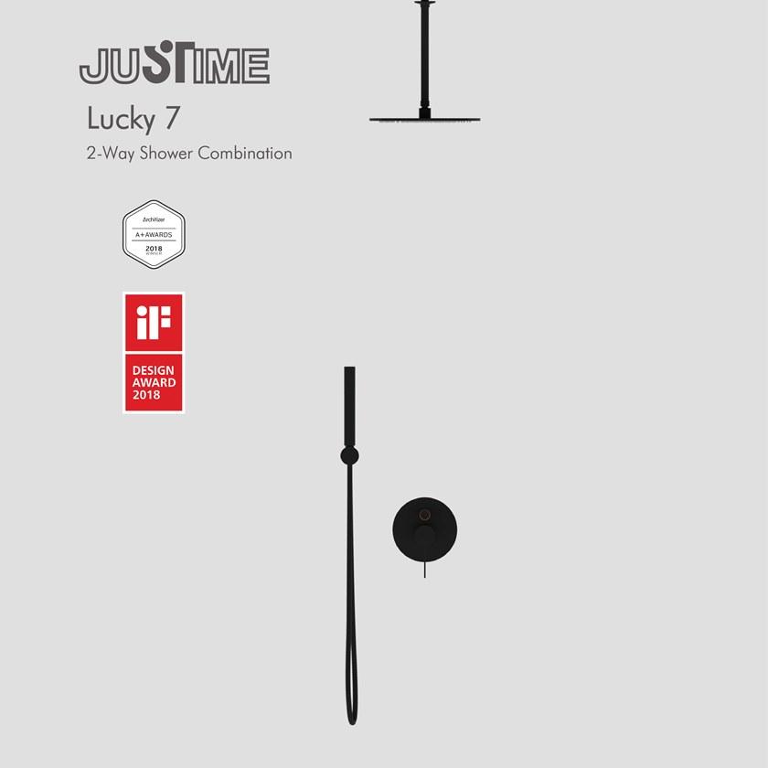 JUSTIME Душевой набор с лейкой и ручным душем Lucky 7 6777-xw - Вид №1