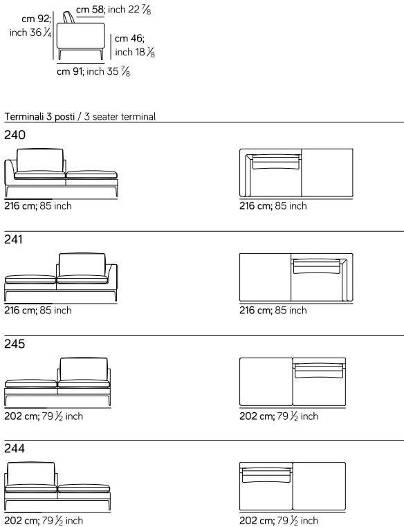 AMURA Модульный угловой диван из ткани Leonard Am024.122+123+022 - Вид №8
