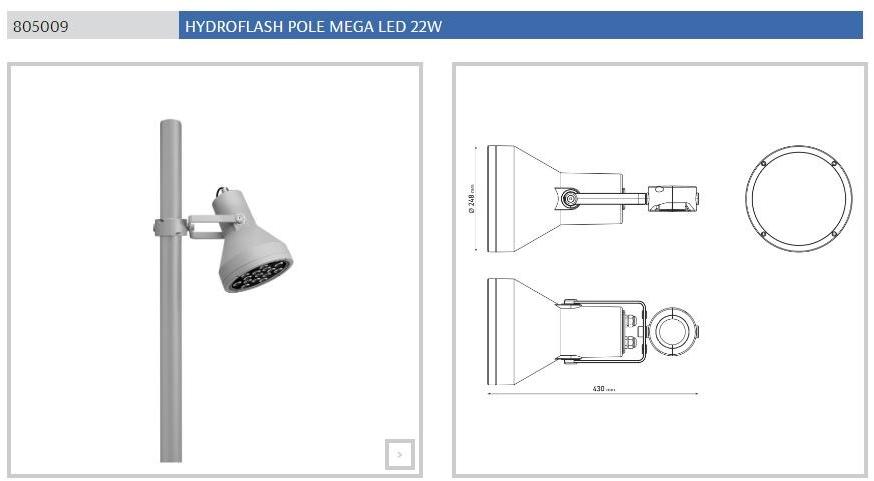 PUK Светодиодный уличный фонарь из литого под давлением алюминия Hydroflash sun-id-1513337 - Вид №24