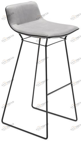 Freifrau Барный стул из кожи на санках с подставкой для ног Amelie sun-id-1428526