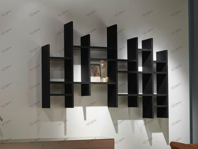 Kettnaker Настенный лакированный книжный шкаф на деревянной подвеске Vita sun-id-1397320