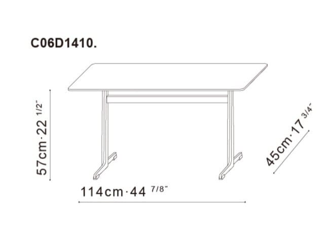 Высокий прямоугольный журнальный столик из шпона CAMERICH VARY ARCH-00015295 - Вид №3
