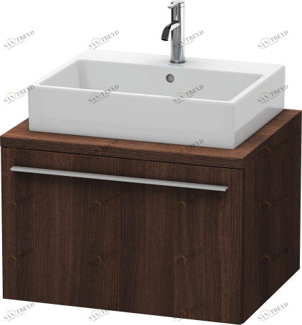 XL541105353 Тумбочка для консоли X-Large #XL5411 700 x 548 мм Каштан темный, декор Duravit
