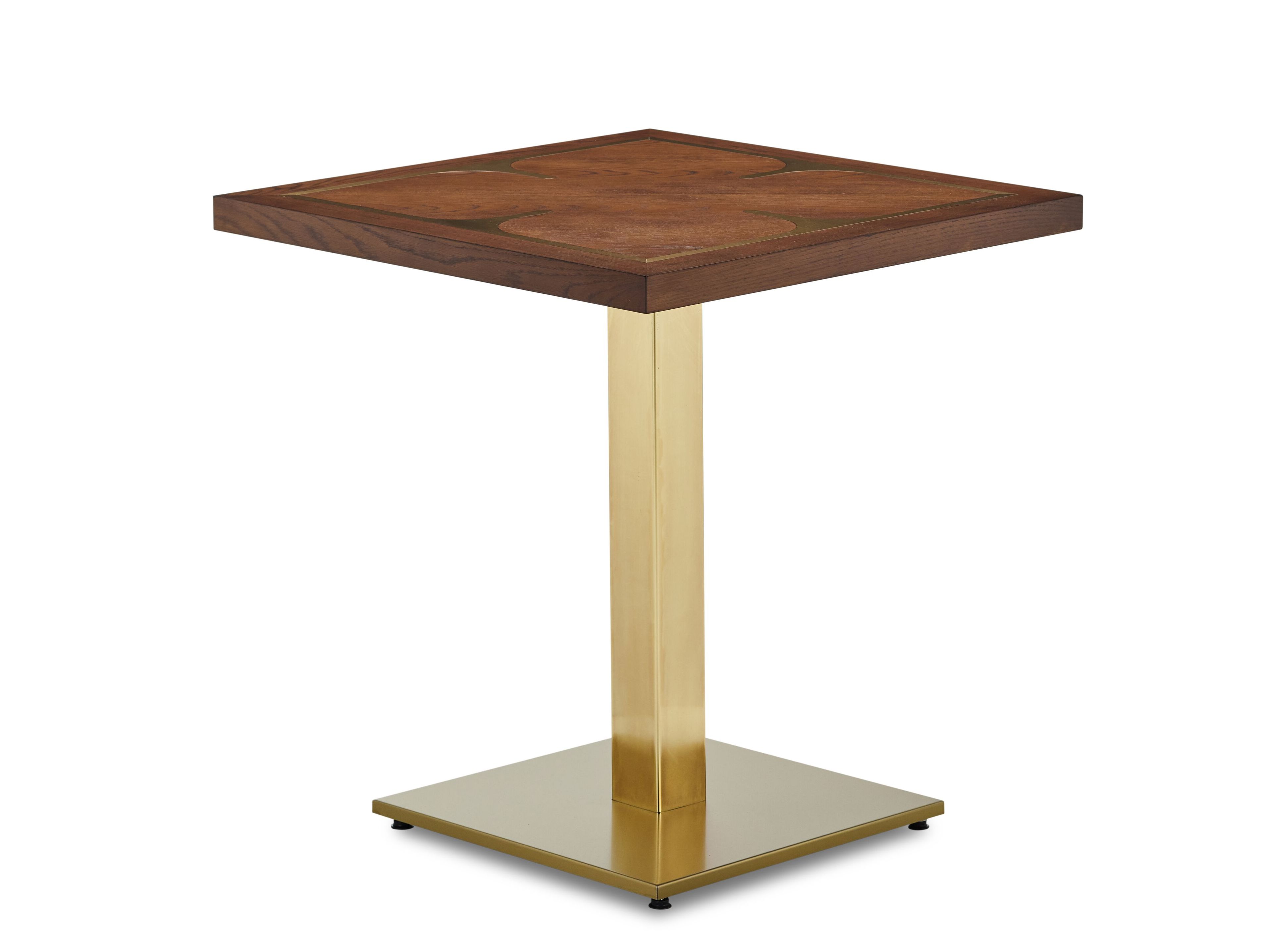 Квадратный стол из дерева и металла Papell Design гостиница ARCH-00103751