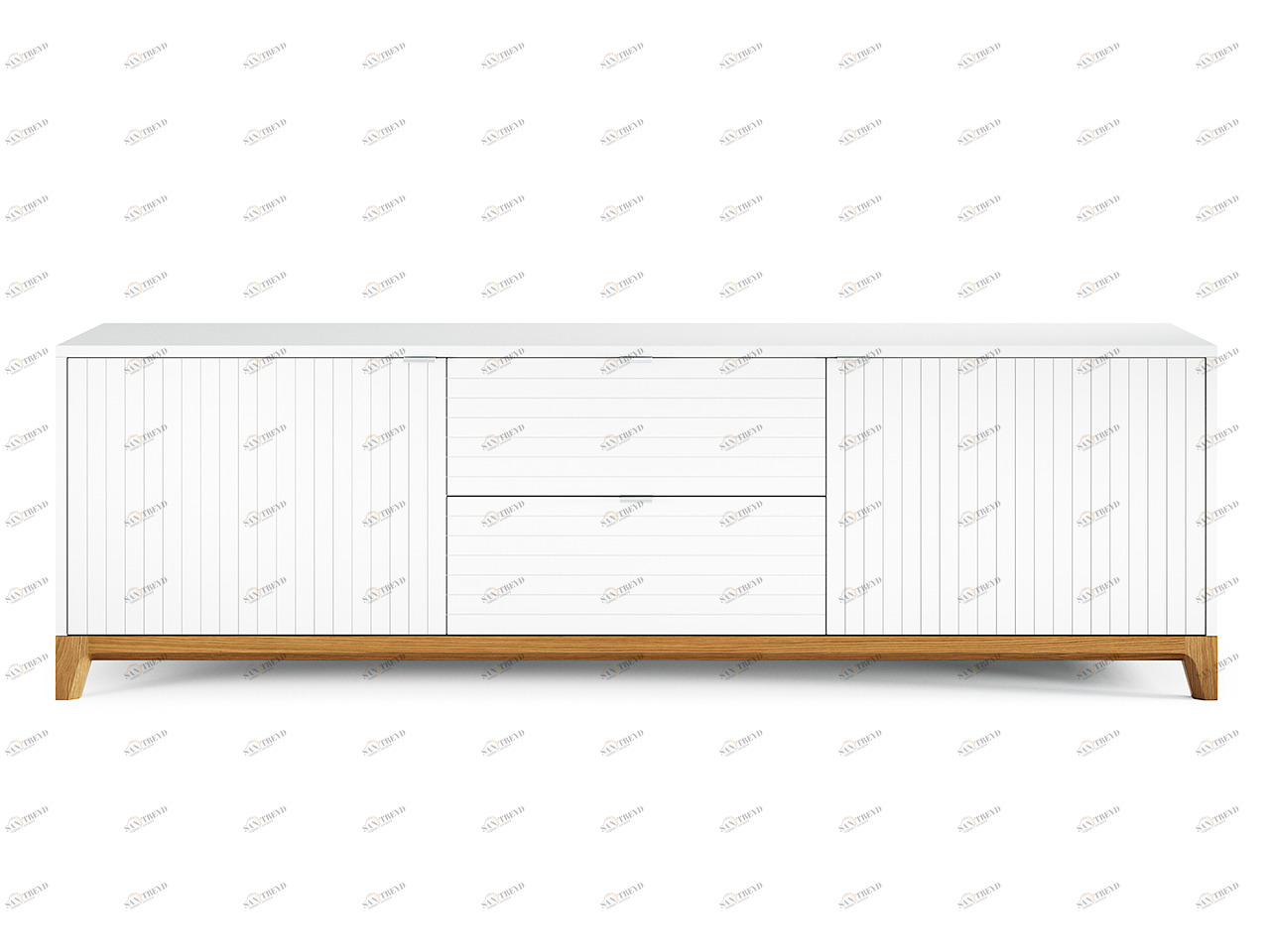 Тумба под телевизор с ящиками белая Case №2 THE IDEA  210281 Белый 