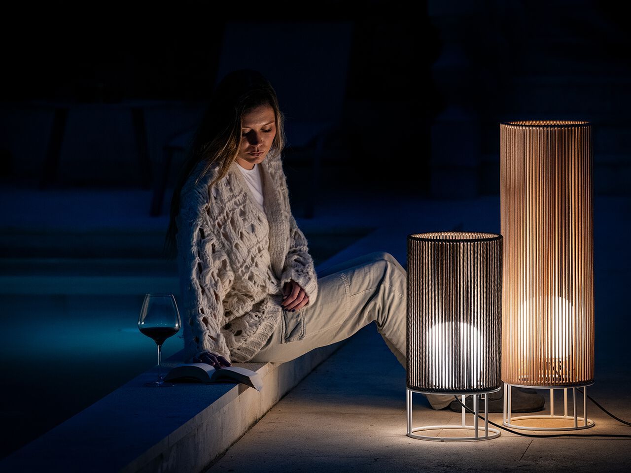 Рециркулированный металл и веревочка напольный напольный светильник Olé Lighting Habe ARCH-00028266 - Вид №2