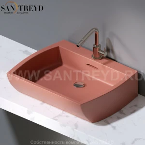 L282.142 Накладная раковина на столешницу  овальная A. e T. Italia SQUARE