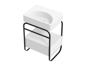 Раковина из нержавеющей стали с ящиками