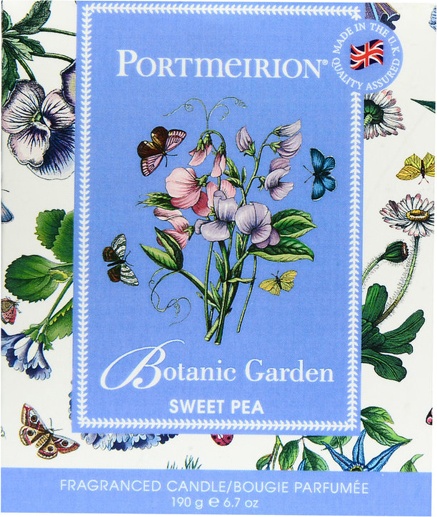 10615115 Portmeirion Свеча в банке Portmeirion "Ботанический сад.Душистый горошек" 8см Воск 