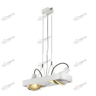 Подвесной светильник прямоугольный белый SLV Aixlight R Duo 159051 SLV ДИЗАЙНЕРСКИЕ, AIXLIGHT R DUO 00-3889650 Белый 