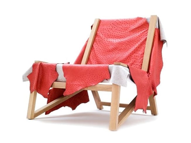 Кресло из дуба и кожи Quinze & Milan SECOND SKIN ARCH-00076808