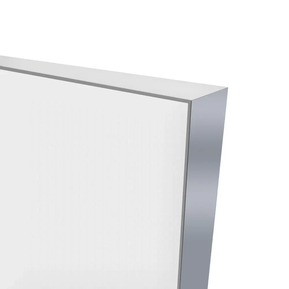 Дверь межкомнатная глухая Invisible 60x220 см цвет белый с замком алюминиевая кромка VELLDORIS STLM-2148425 - Вид №4