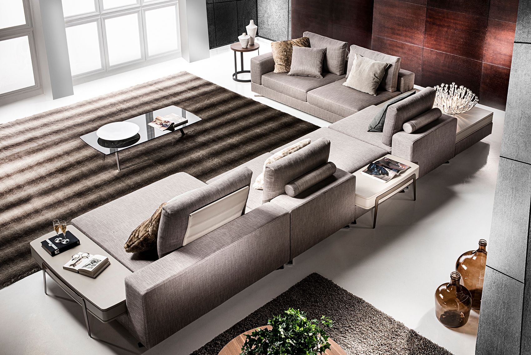 Угловой диван из ткани Former In Italia Fellini ARCH-00117771