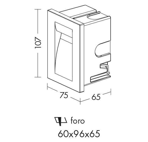 Напольная заливка формы алюминиевая стена Сид заполнитель Rossini Illuminazione KORA ARCH-00021529 - Вид №3