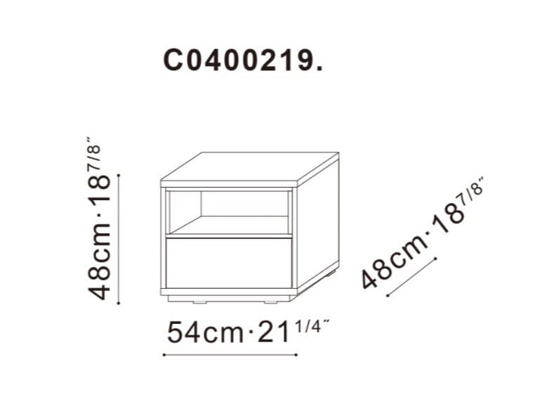 Деревянная тумбочка с ящиками CAMERICH Pixel ARCH-00086908 - Вид №1