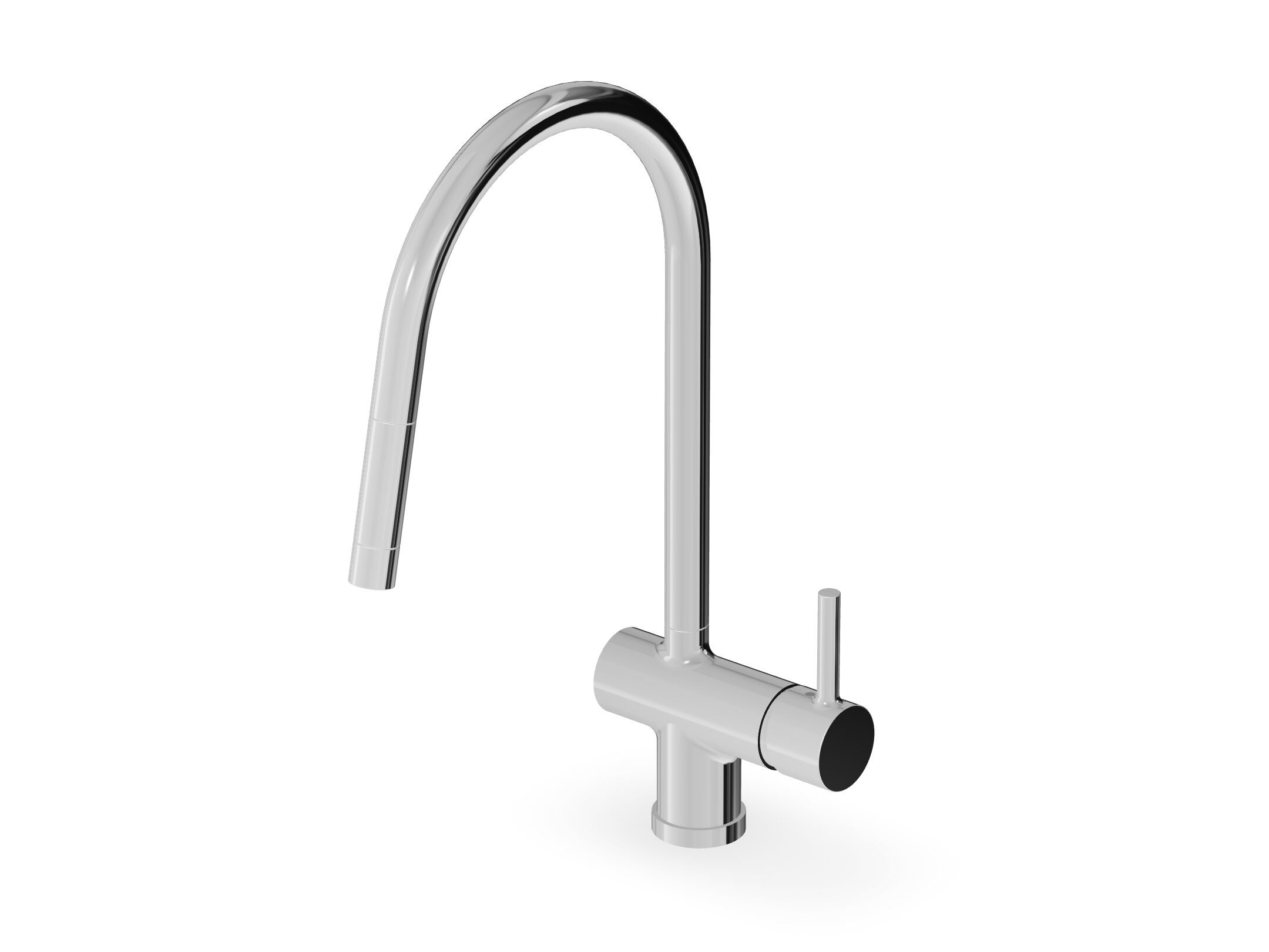 Однорычажный смеситель для кухни с выдвижным ручным душем Zucchetti Pan S ARCH-00029410