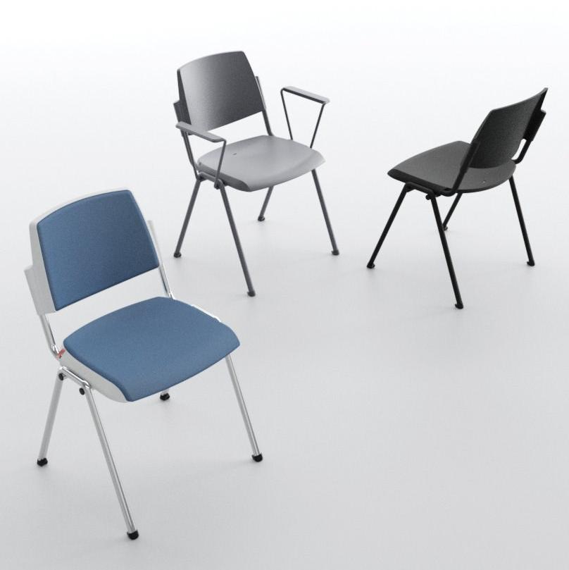 IBEBI Штабелируемый стул с огнестойкой обивкой sun-id-1464766 - Вид №6