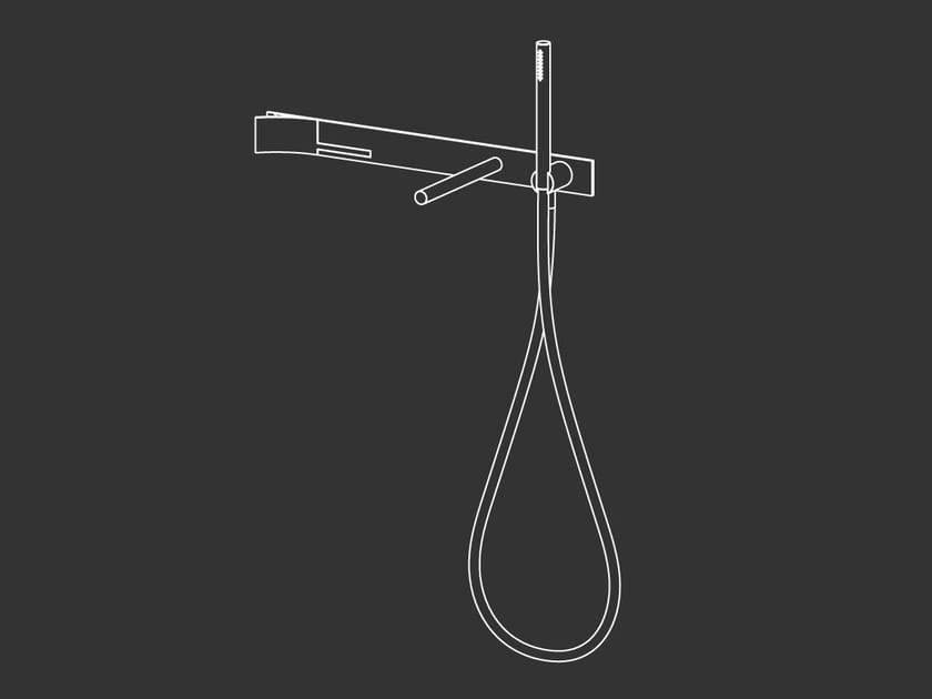 Настенный смеситель для ванны из нержавеющей стали с ручным душем CEADESIGN CUT PLUS ARCH-00104442